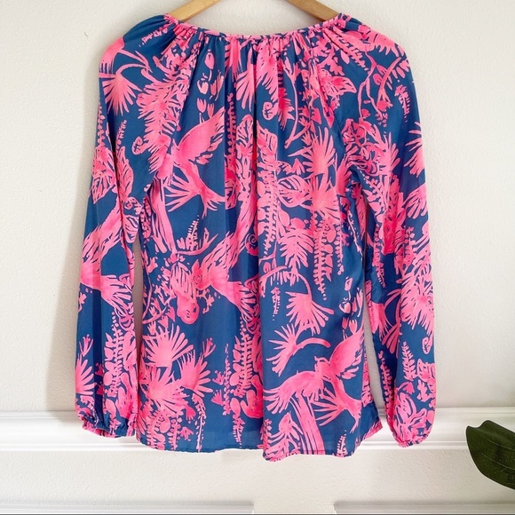 Lilly Pulitzer long sleeve blouse - Picture 2 of 7